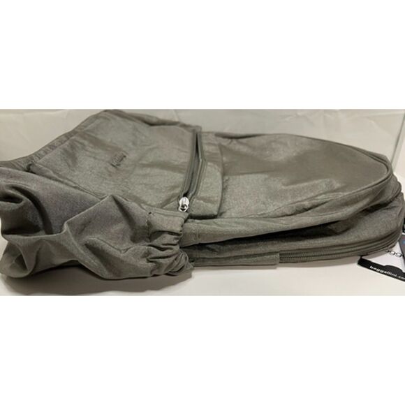 NWT Baggallini On The Go Laptop Backpack in Sterling Shimmer - Picture 6 of 11